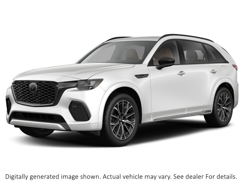 2025 Mazda CX-70 MHEV Signature AWD Rhodium White Metallic  Shot 3