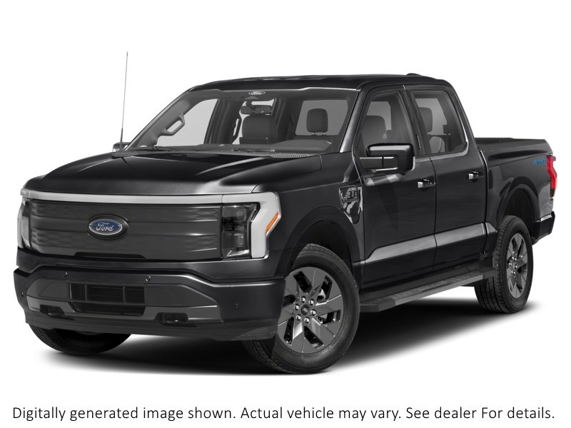 2024 Ford F-150 Lightning LARIAT 4WD SuperCrew 5.5' Box Agate Black Metallic  Shot 4