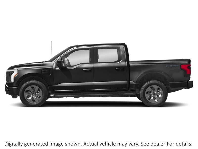 2024 Ford F-150 Lightning LARIAT 4WD SuperCrew 5.5' Box Agate Black Metallic  Shot 5