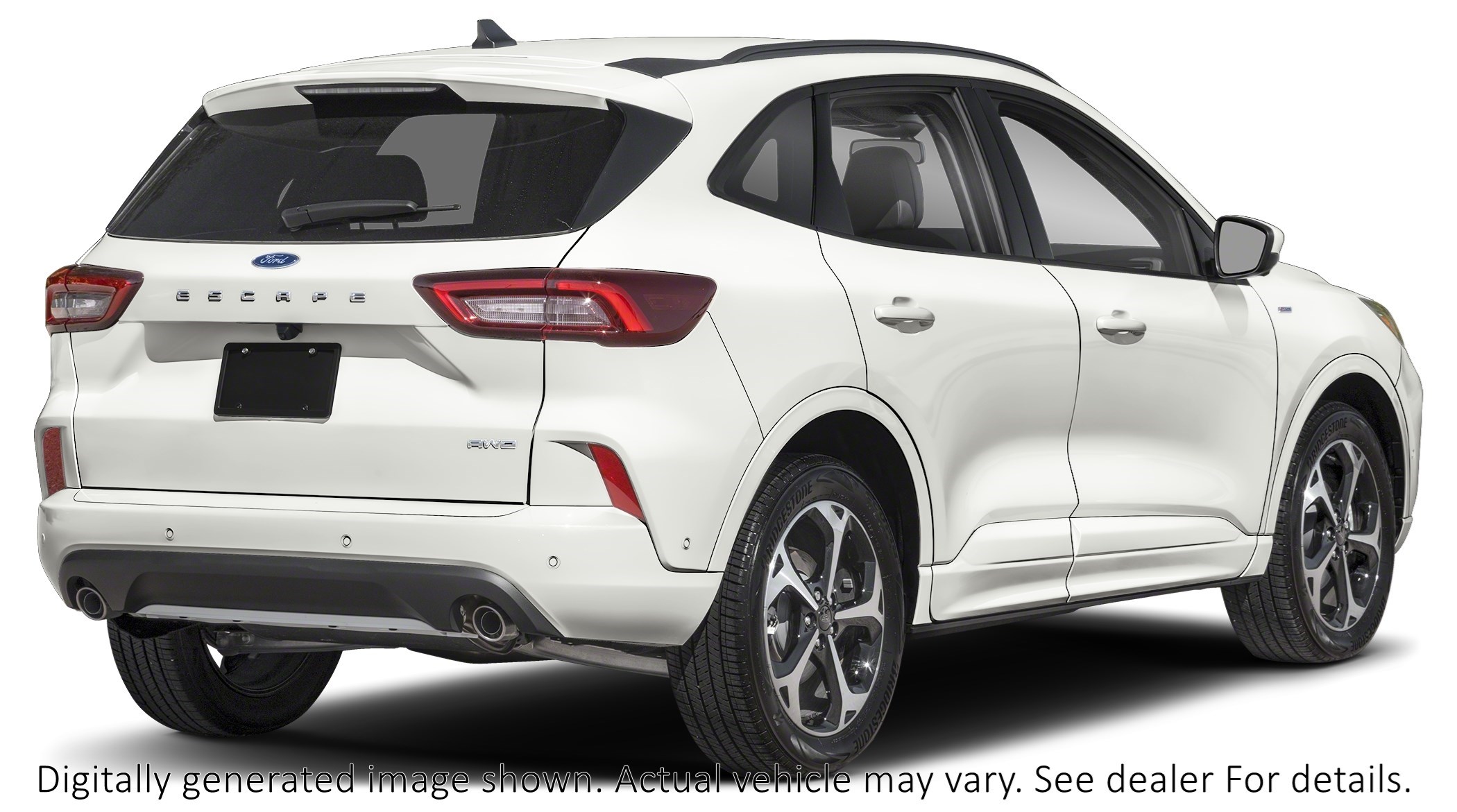 2025 FORD ESCAPE ST-LINE ELITE AWD Star White Metallic Tri-Coat  Shot 2