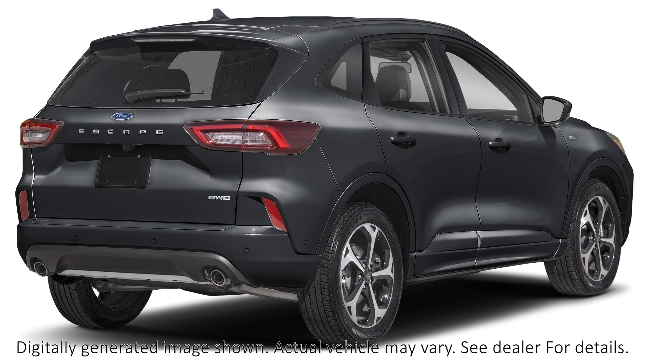 2025 FORD ESCAPE ST-LINE ELITE AWD Agate Black Metallic  Shot 2