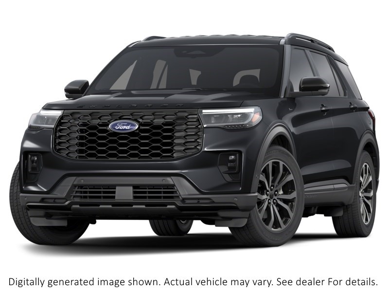 2025 Ford Explorer ST-Line | 4WD | 300A | STREET PK | 360 | TOW | 21s Agate Black Metallic  Shot 3